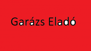 Eladó garázs az Interspar-nál