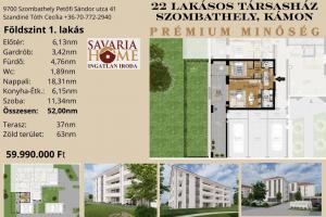 Prémium lakásprojekt - Földszint 1. lakás kertkapcsolattal