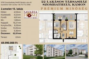 Prémium lakásprojekt - 2. emelet 15. lakás