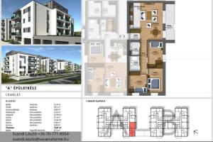 1.emeleti, 3 szoba + nappalis, újépítésű lakás foglalható, Szombathely, Joskar-ola