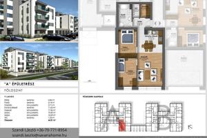Földszinti, 2 szoba + nappalis, újépítésű lakás foglalható,  Szombathely, Joskar-ola városrész