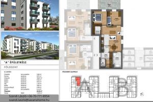 Földszint, 2 szoba + nappalis, teraszos, újépítésű lakás foglalható Szombathelyen, a Joskar-olán