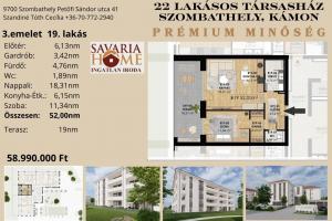 Prémium lakásprojekt - 3. emelet 19. lakás